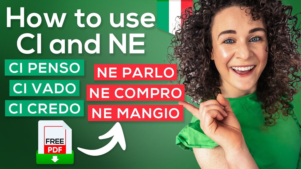 How to use CI and NE in Italian + FREE PDF Cheat-Sheet📚