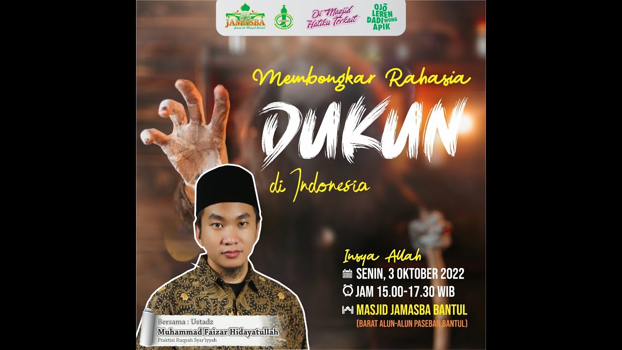 Membongkar Rahasia Dukun di Indonesia 👤 Ustadz Muhammad Faizar Hidayatullah