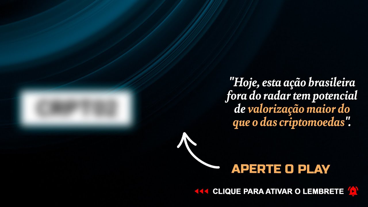 ESSA A&Ccedil;&Atilde;O FORA DO RADAR PODE SE VALORIZAR MAIS DO QUE AS CRIPTOMOEDAS