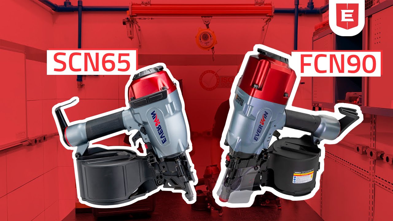 FCN90L e SCN65 os pregadores pneumáticos ideais para Wood-Frame