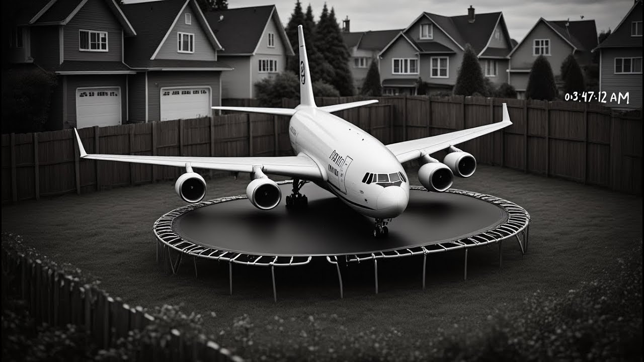 ✈️Камера видеонаблюдения засняла, как самолёты прыгают на батуте