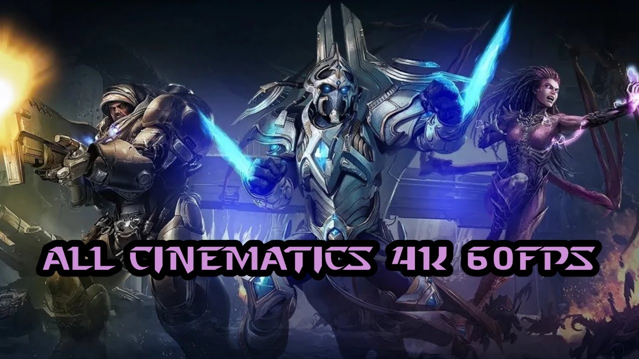 StarCraft 2 | All Cinematics | 4K | 60 FPS