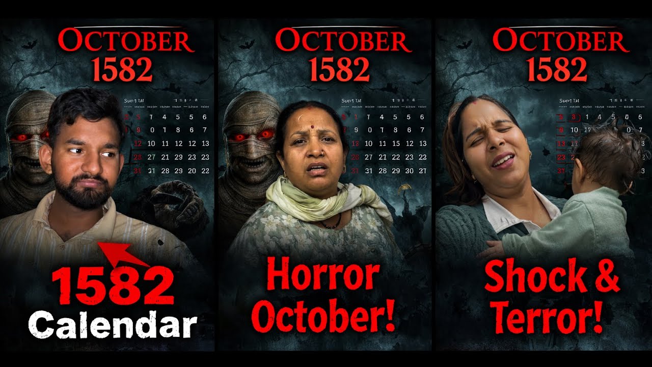 How Is Possible 😱1582 October Calendar // Itne Sare Date Miss😨// #youtube #viralvideo 