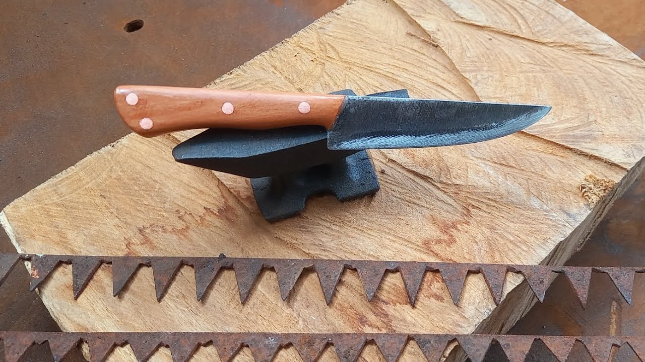 Mini Faca Artesanal Áço Carbono 1,5mm Cabo full Tang mini cuchillo artesanal