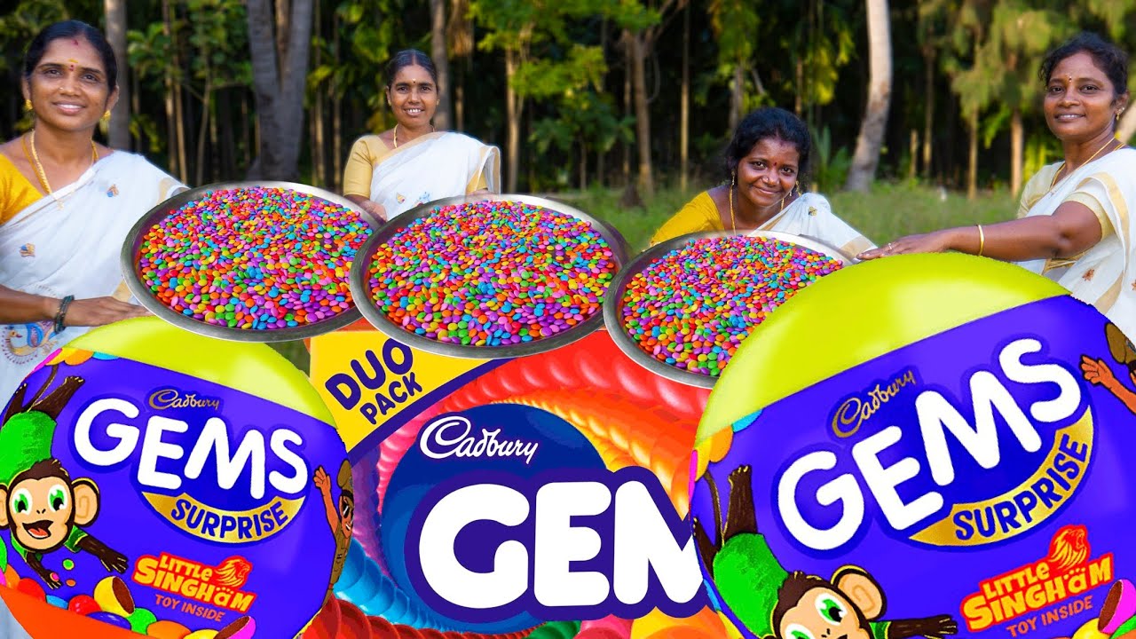Gems Candy Making At Home|ஜெம்ஸ் மிட்டாய் வீட்டிலே செய்யலாம் வாங்க!!|Village Super Cooking