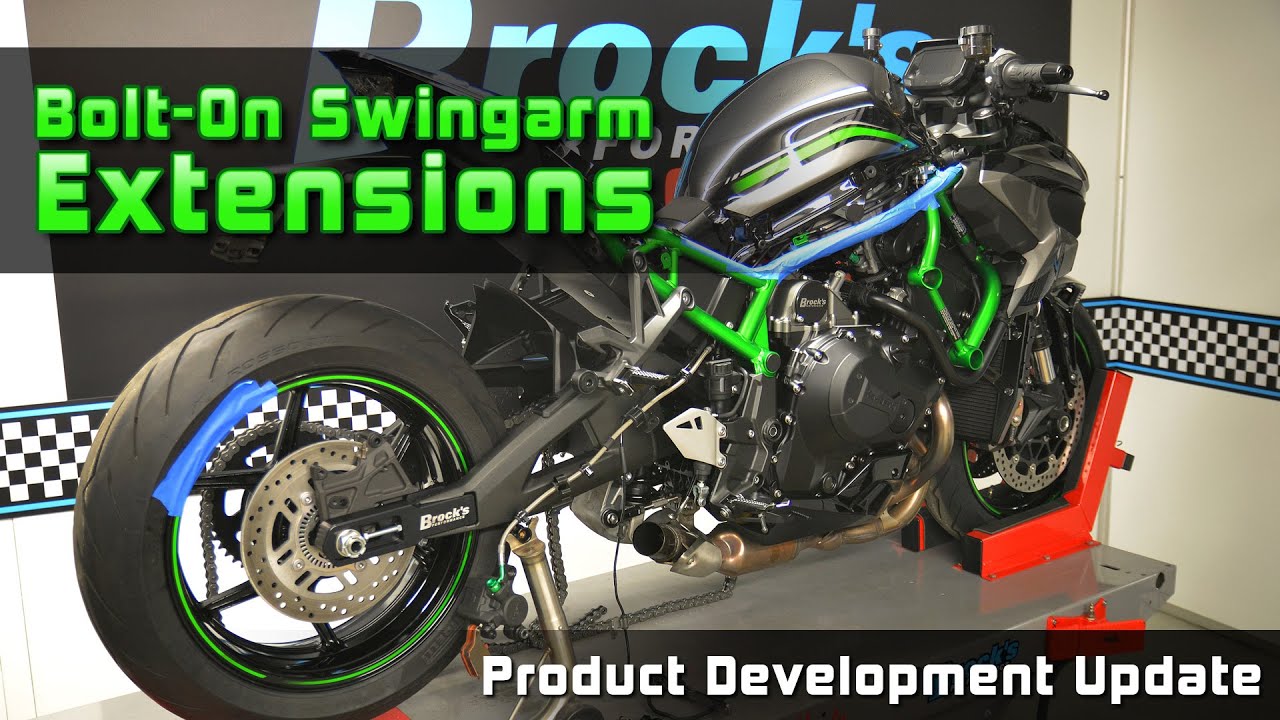 Kawasaki Z H2 Supercharged Streetfighter Bolt-on Swingarm Extensions