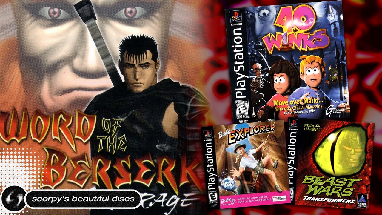 Berserk, 40 Winks, Beast Wars & Barbie - SCORPY'S BEAUTIFUL DISCS #59