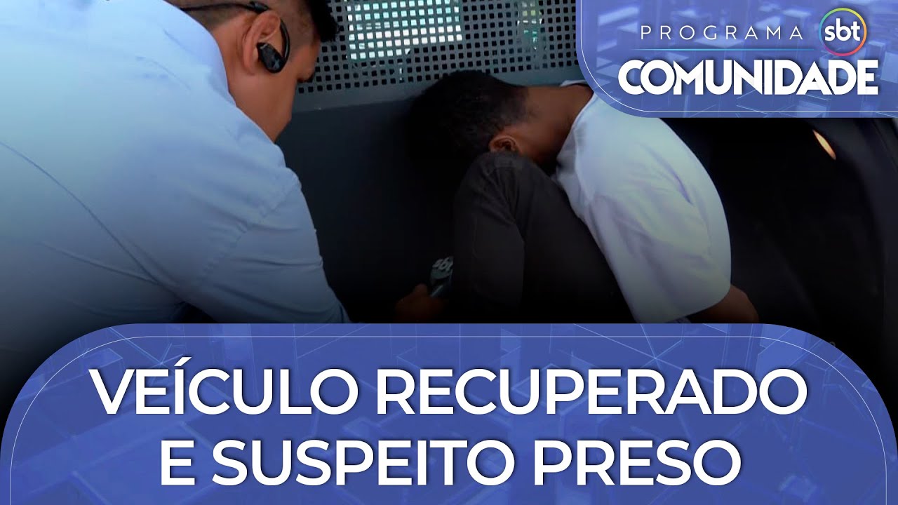 Veículo recuperado e suspeito preso
