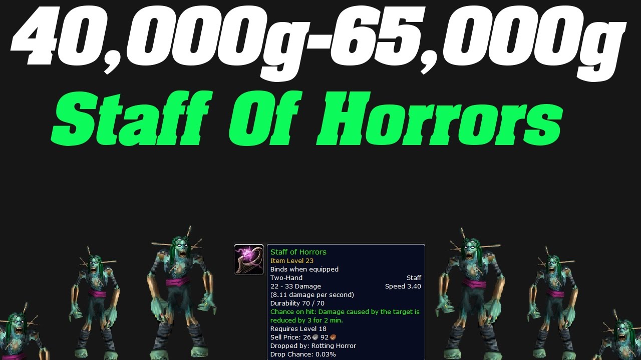 Legion: Goldfarm 40,000g - 65,000g  |Staff of Horrors | RNG Farm
