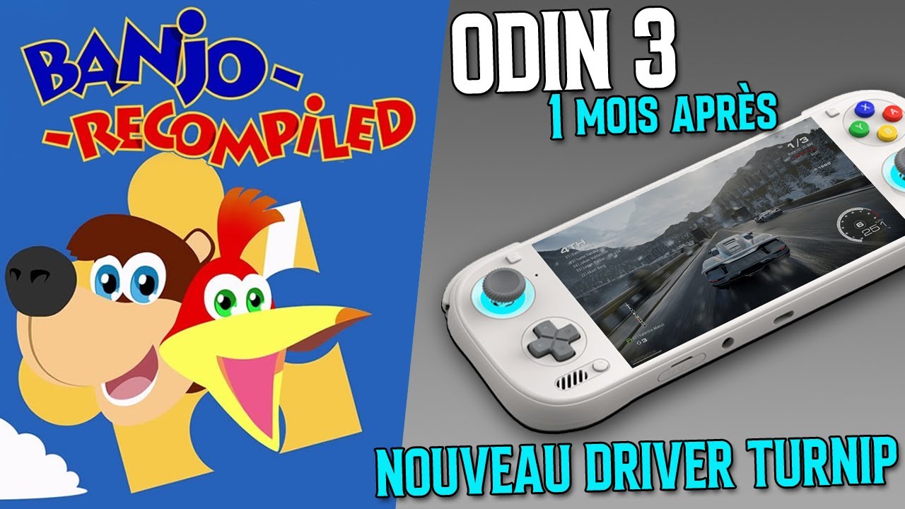 La Matinale Retrogaming | TrimUI Brick Pro, Banjo Kazooie Recompiled, Odin 3 (turnip), J36 Ultra