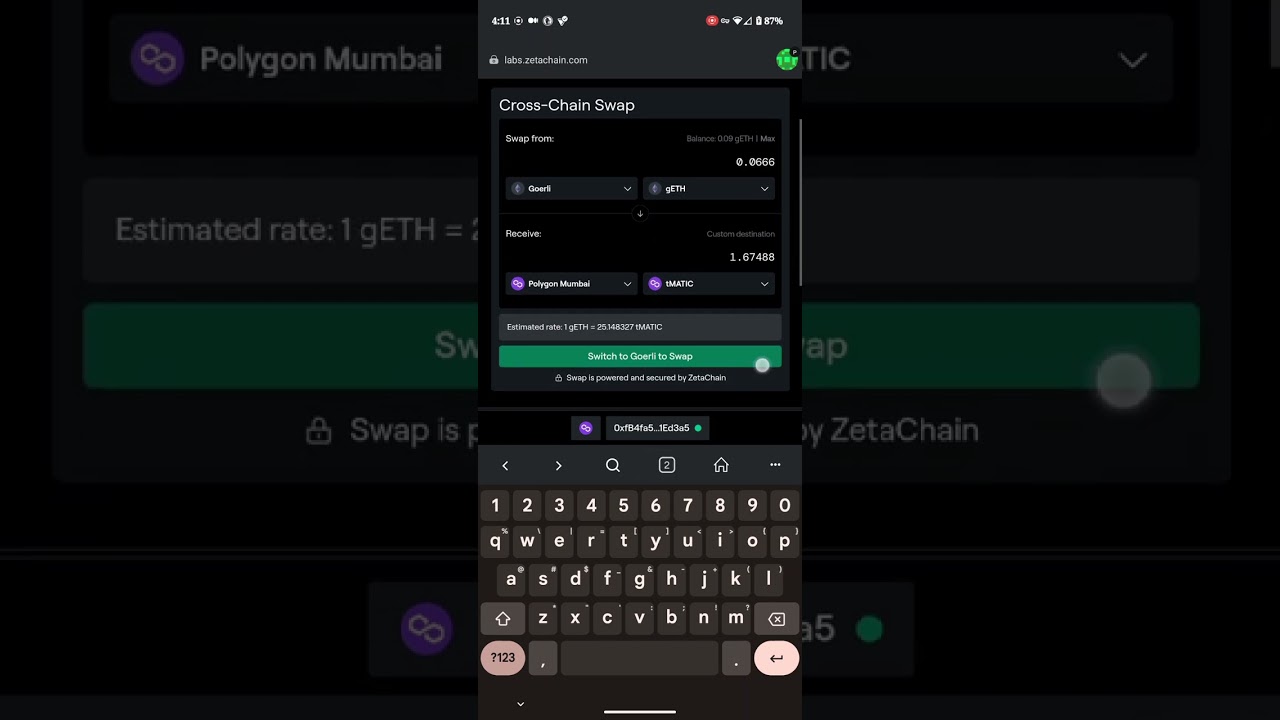Zetachain 1 minute swap guide!!!