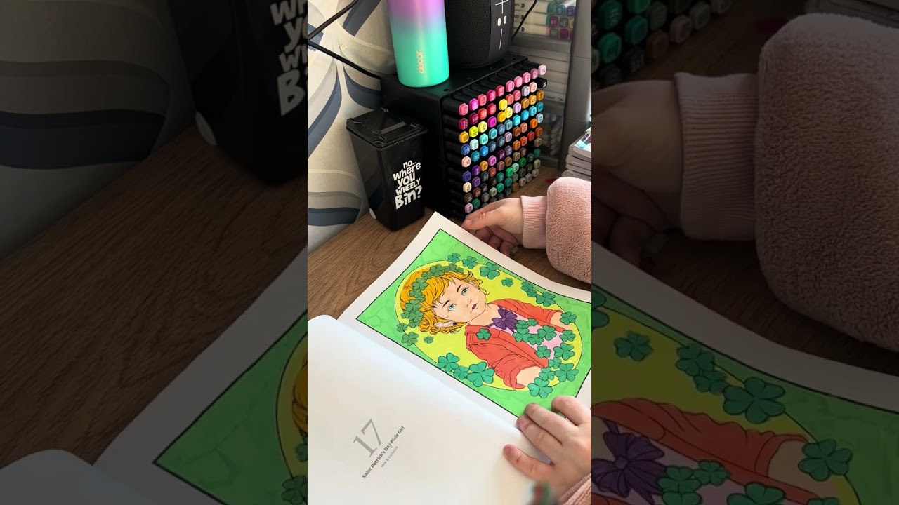 My Completed Colouring Pages For October 2024