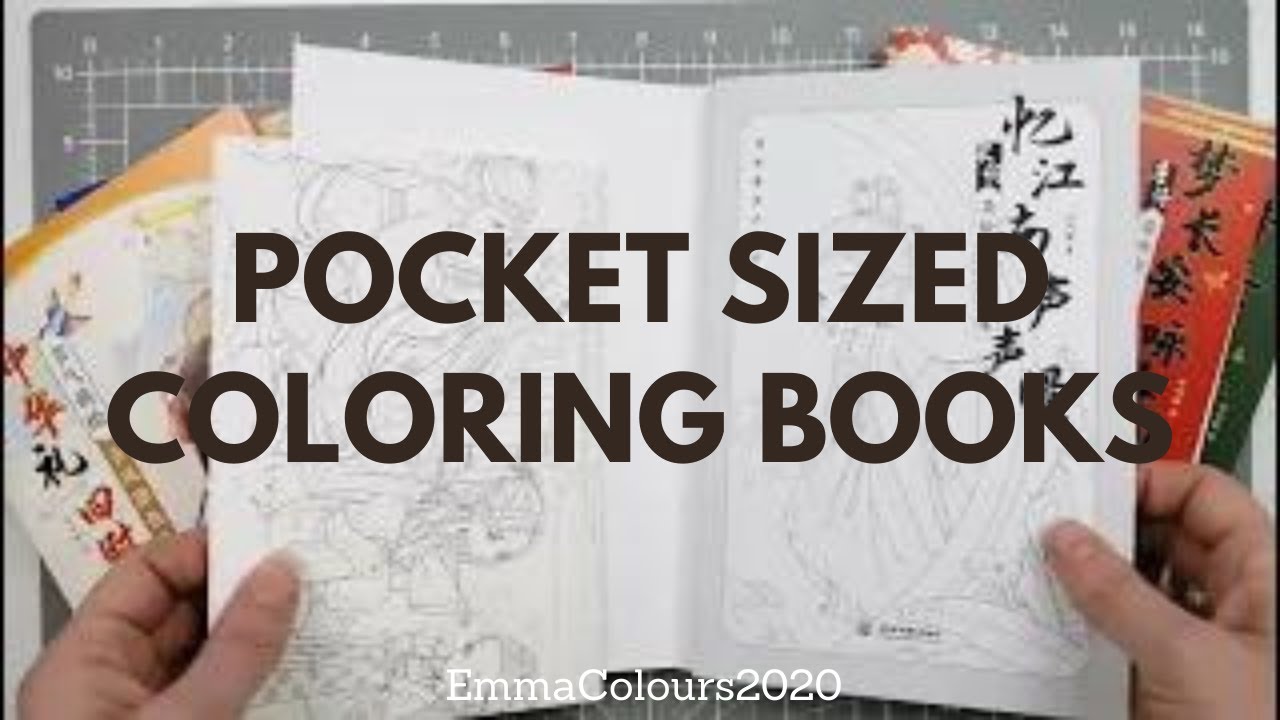 Pocket sized coloring books - adult coloring books