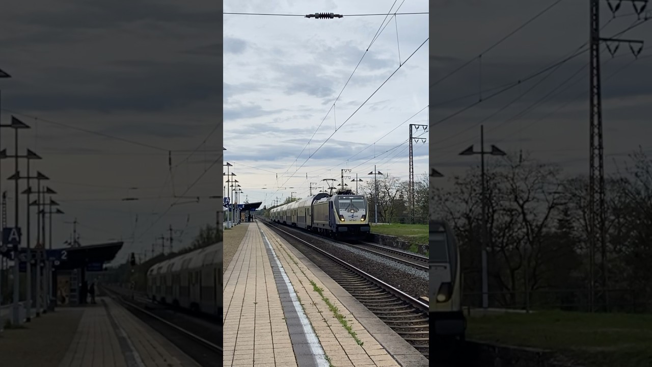 Metronom Br147 und Twindexx Dosto Durchfahrt mit Makro 