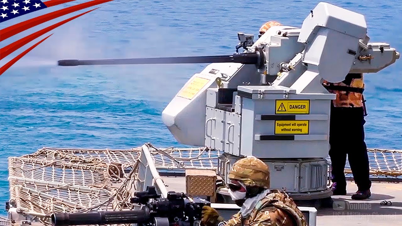 UK & US Warships Fire 30mm Chain Guns &ndash; The Mighty Mk44 Bushmaster II