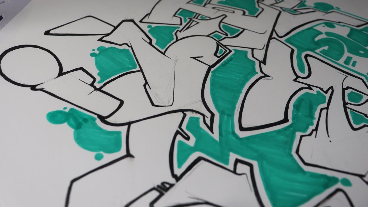 How to draw the graffiti letter I (6 Different ways)