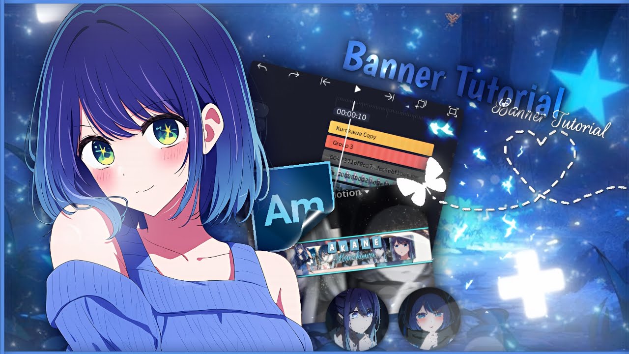 💠Banner Tutorial Requested by @Kittyfanhere ☄️🩵 [Akane Kurokawa] #banner#tutorial#yt#akane#Oshinoko