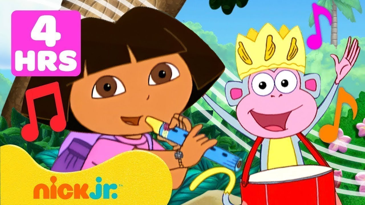 Dora the Explorer | Todas as músicas de Dora, a Aventureira por 240 minutos! 🎶 | Nick Jr.