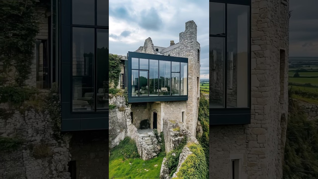 Modern Villa Built on Castle Ruins