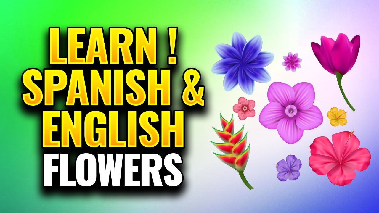 Learn Spanish & English Language | Flowers in Spanish and English