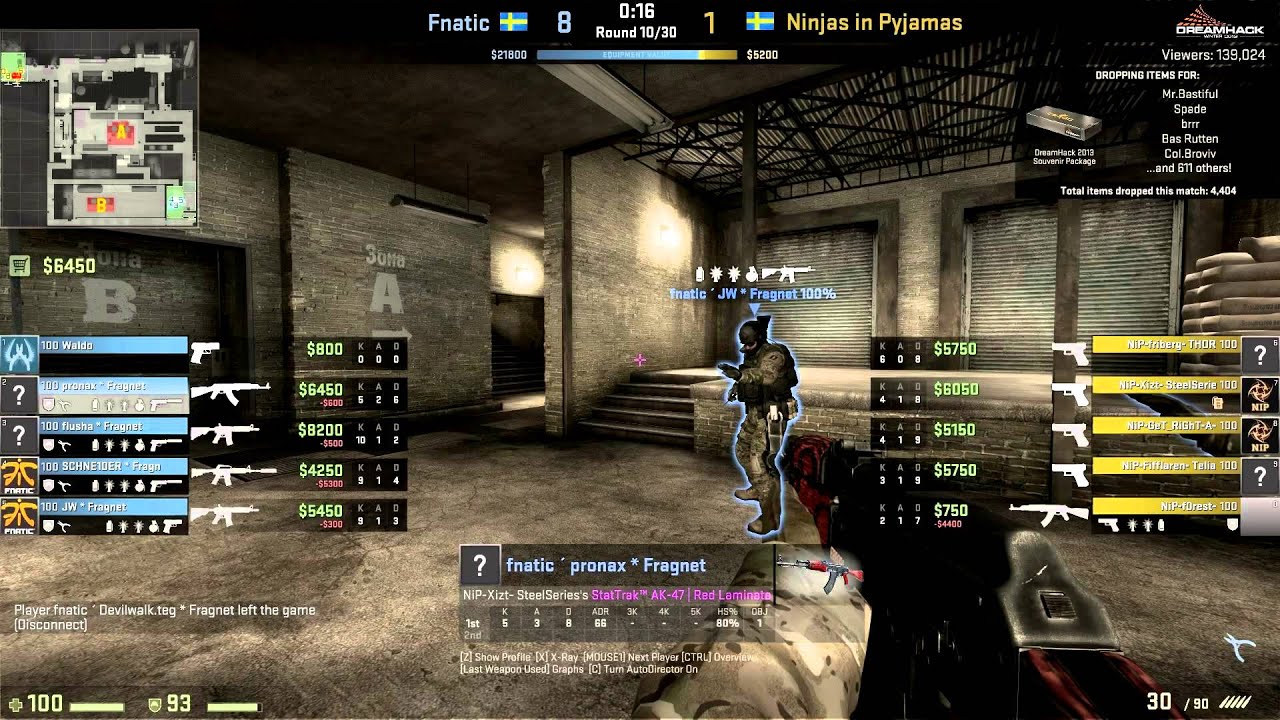 Ninjas In Pyjamas vs Fnatic Grand Finals Dreamhack Winter 2013 (game 3 - train)