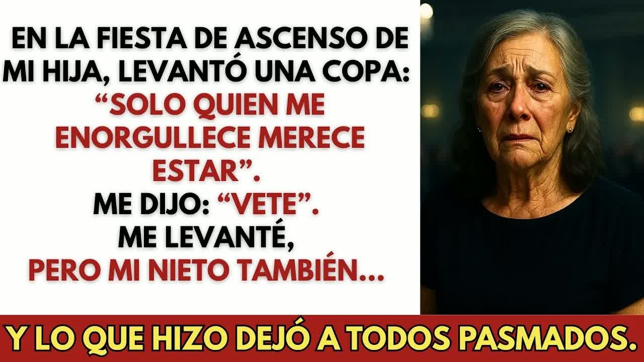 Mi hija me echó de su fiesta de ascenso, pero cuando mi nieto se levantó, él…
