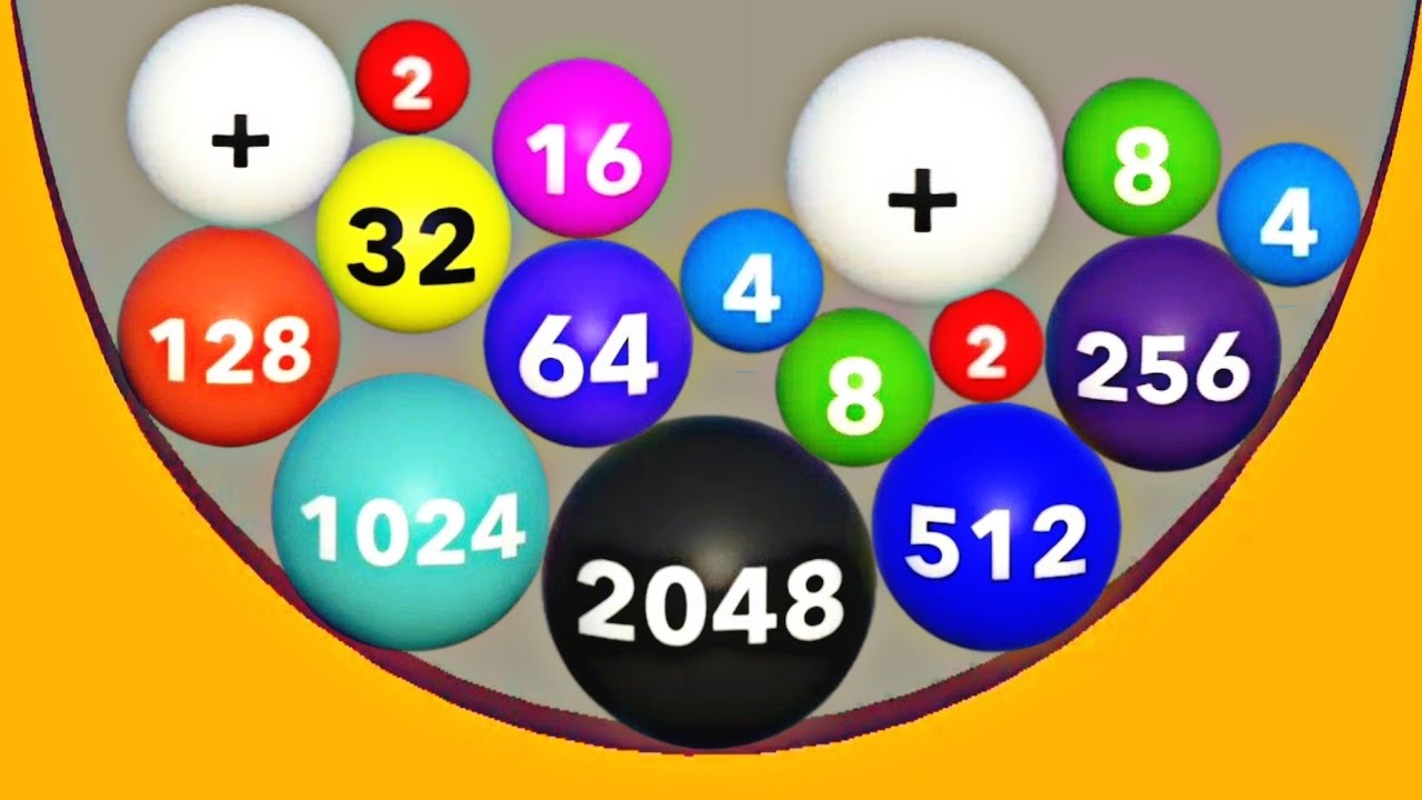 BULLET BALLS 3D - Level Up 2048 Sand Balls, Endless Merge Numbers & Dig Puzzle Asmr Math Games