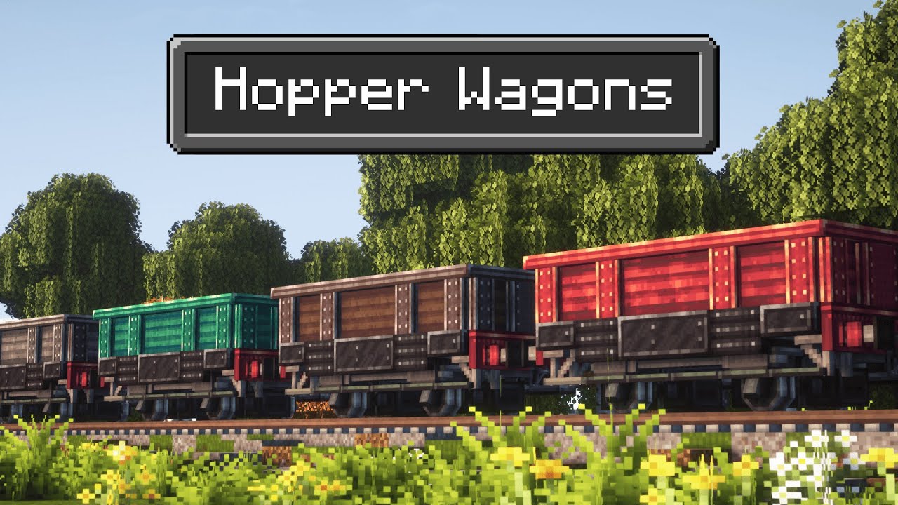 🚂 Minecraft Create Mod Train Tutorial — Маленький пустой вагон-хоппер