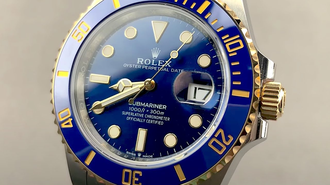 Rolex Submariner Date 41mm 126613LB-0002  - Two-Tone Rolex Sub 'Bluesy' Hands-On Review