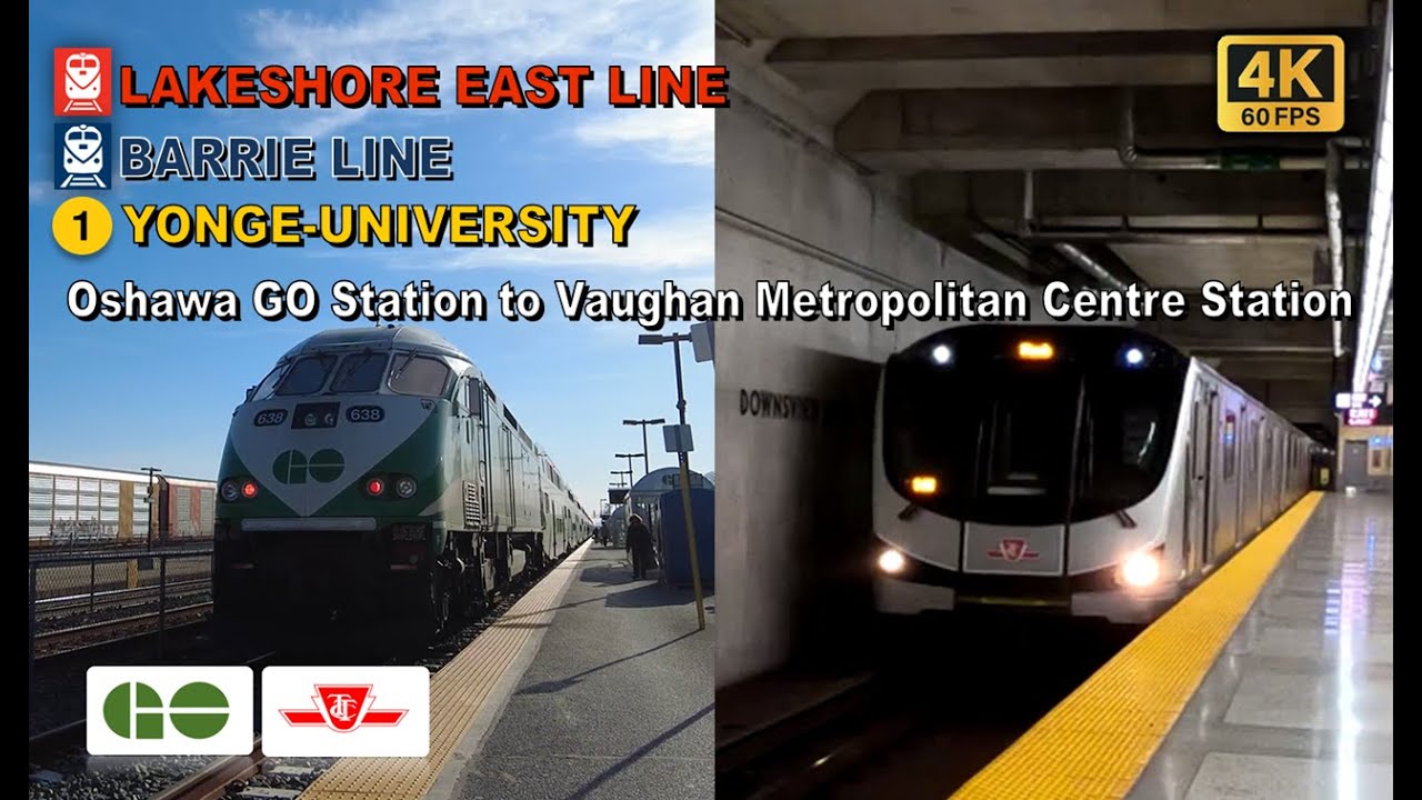 TTC & GO Transit POV Walk: Oshawa GO Station to Vaughan Metropolitan Centre Station