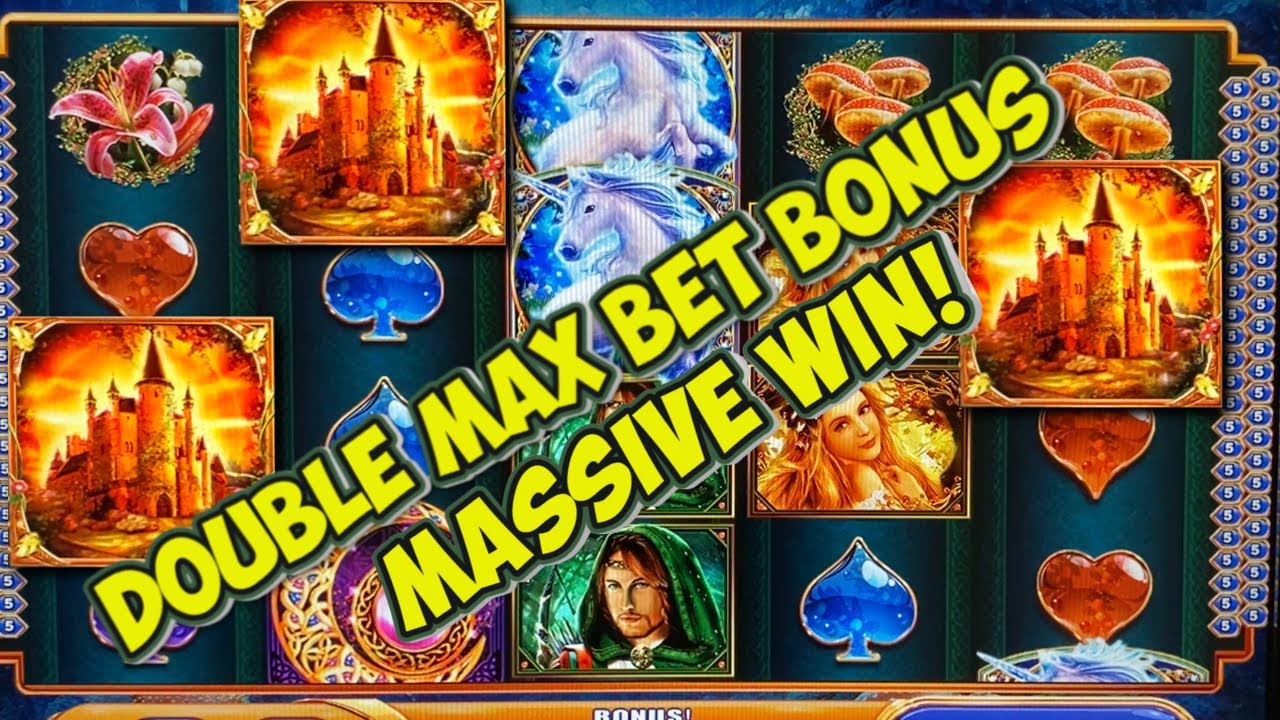 DOUBLE MAX BET BONUS - INSANE MASSIVE WIN on Mystical Unicorn Slot Machine! - WMS Classic Live Play