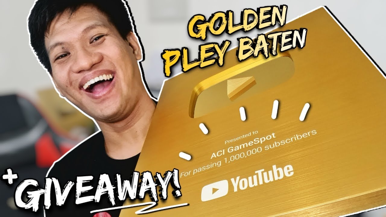 UNBOXING GOLDEN PLAY BUTTON + GIVEAWAY ACI GAMESPOT!! TERIMAKASIH ACIFANS!!!