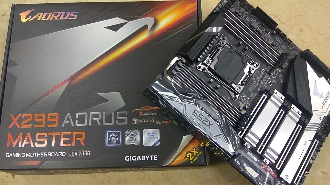X299 Aorus Master Gigabyte LGA 2066 Unboxing