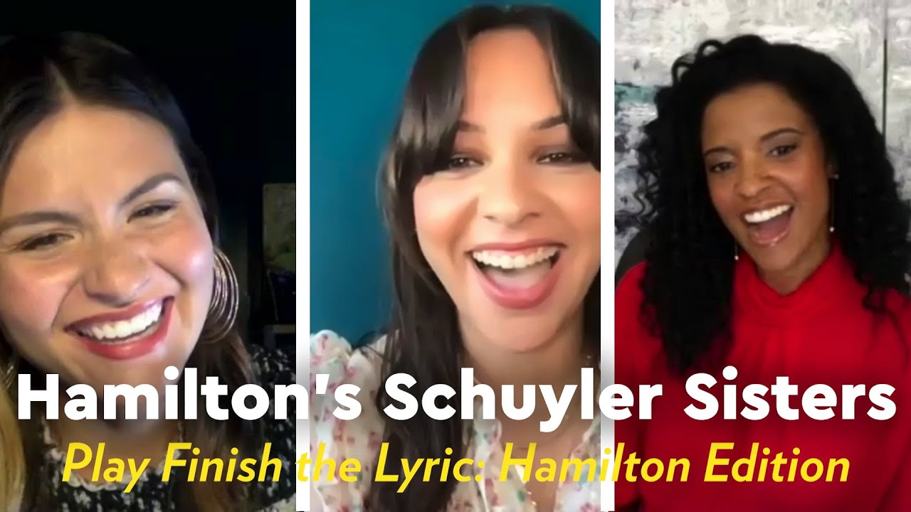 Hamilton's Schuyler Sisters Sing and Try to Finish the Hamilton Lyric | POPSUGAR Pop Quiz