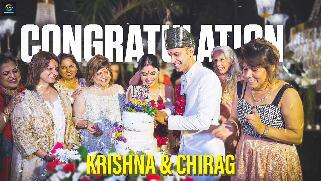 KRISHNA MUKHERJEE WEDDING CAKE CUTTING CEREMONY UNSEEN FOOTAGES Indian media house | #IMH