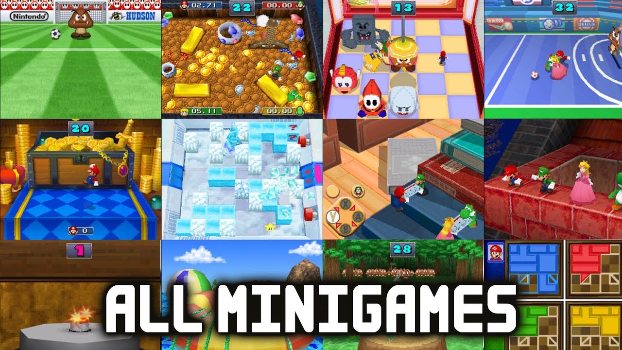Mario Party DS - All Minigames