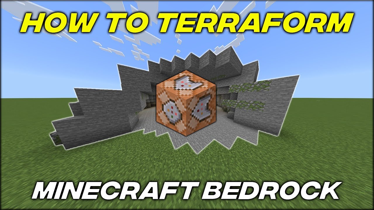How To Terraform With Command Blocks In Minecraft Bedrock!
