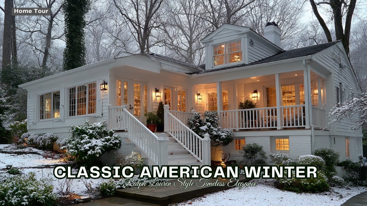 Classic American Winter Decor ❄️ Ralph Lauren Style Timeless Elegance