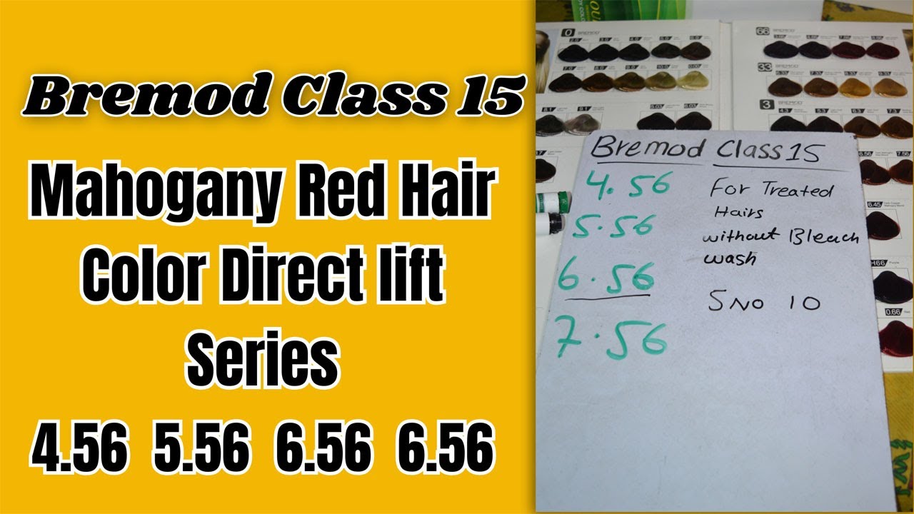 Bremod Hair Color Class 15 Mahogany Red Hair Color Direct lift Series By The Stylish Mod