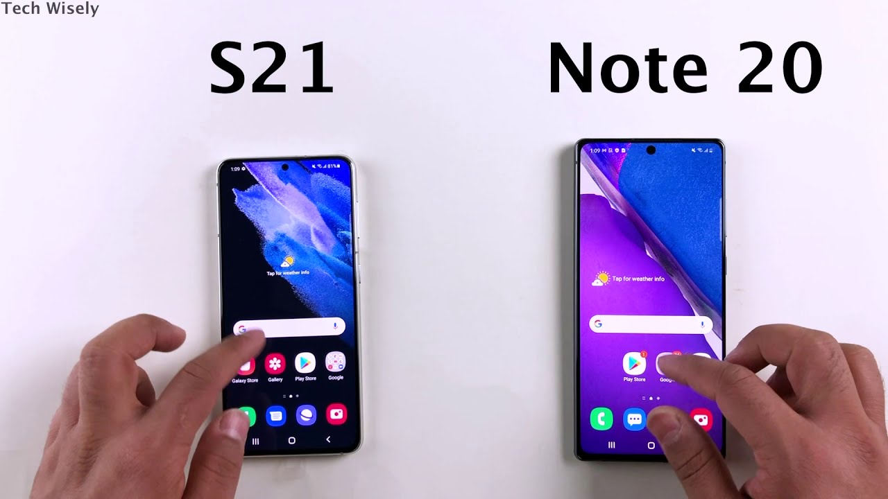 SAMSUNG S21 vs Note 20 - SPEED TEST