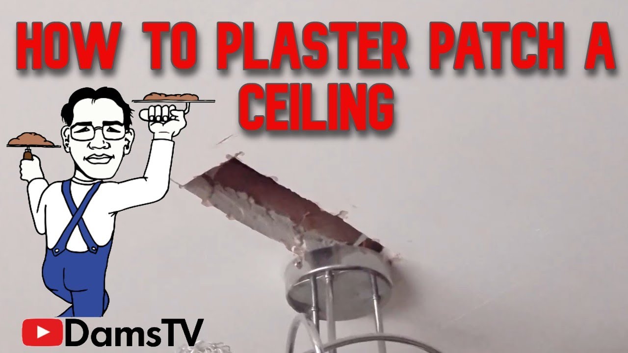 How to plaster patch, a ceiling