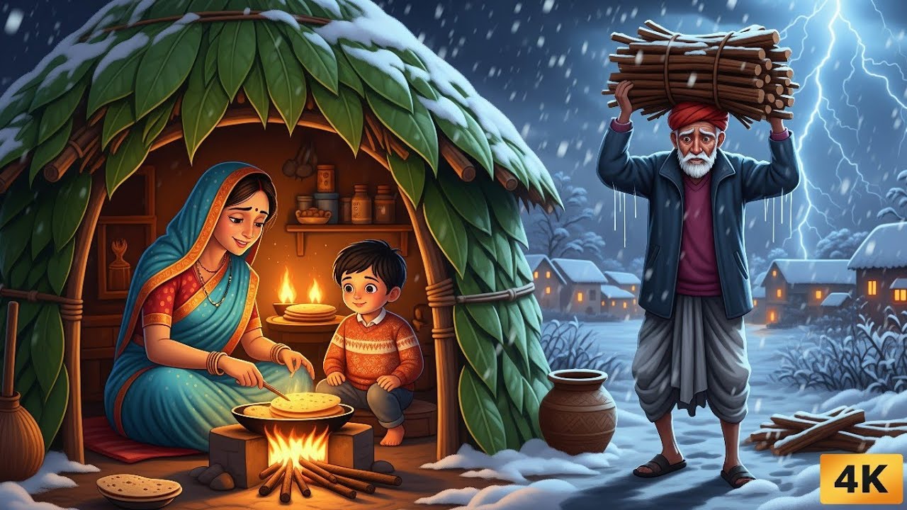 थंड मे बारिश का कहर Thand mein Barish Ka Kahar moral story Hindi kahaniyan 