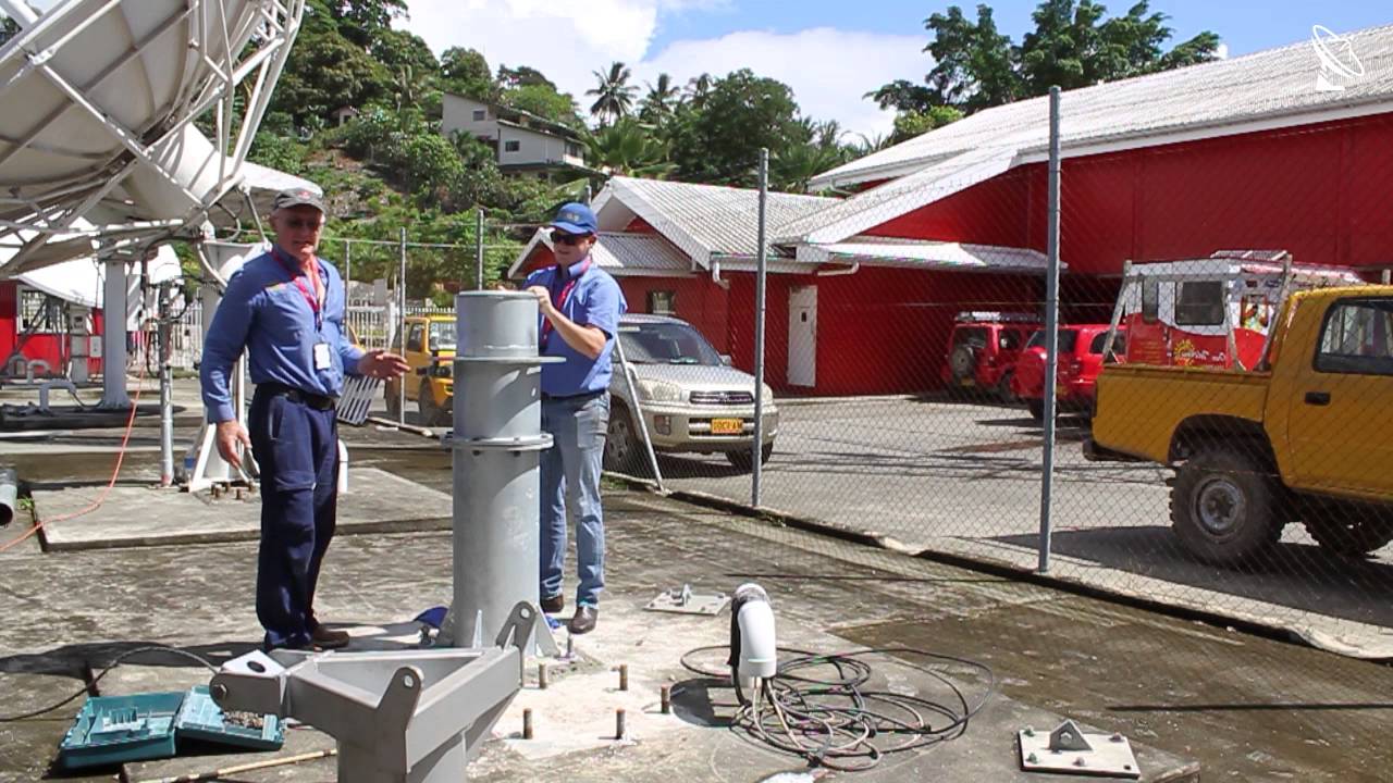 Av-Comm 4.5m C Band Satellite Dish Installation in Honiara