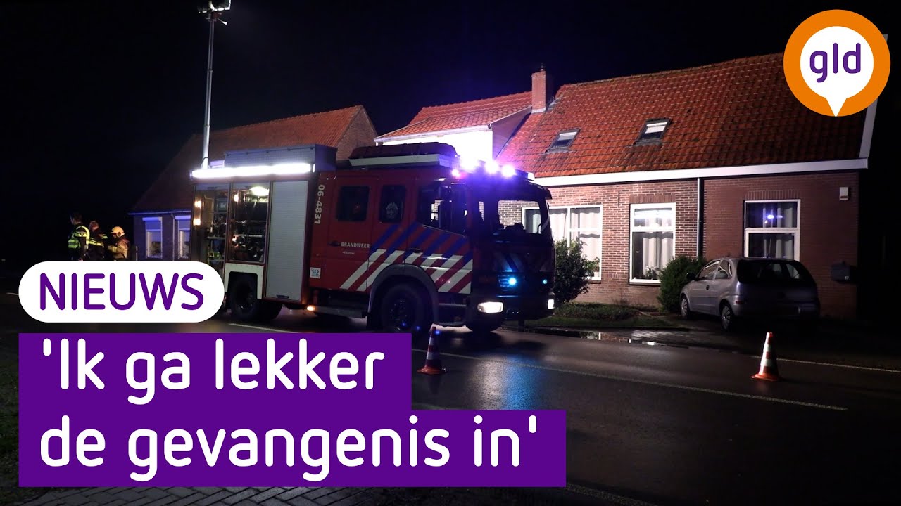Vrouw steekt eigen huis in brand
