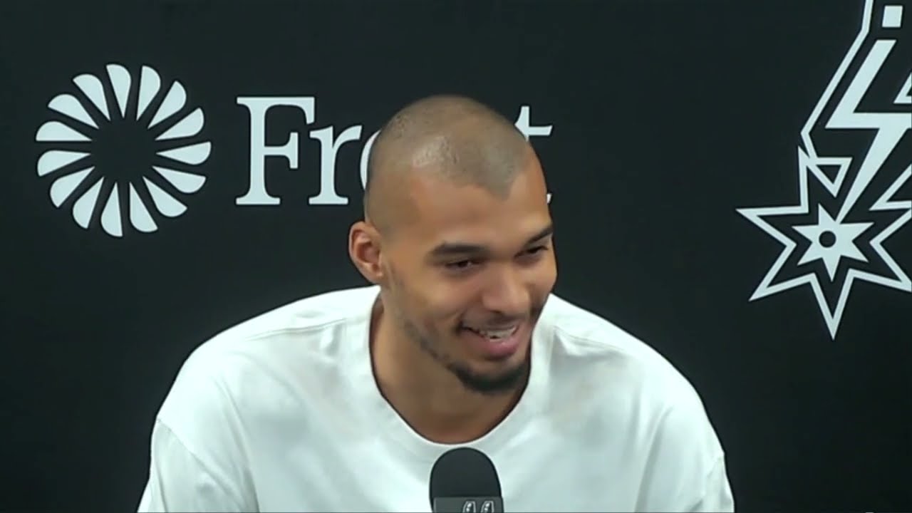 Victor Wembanyama PostGame Interview | Utah Jazz vs San Antonio Spurs