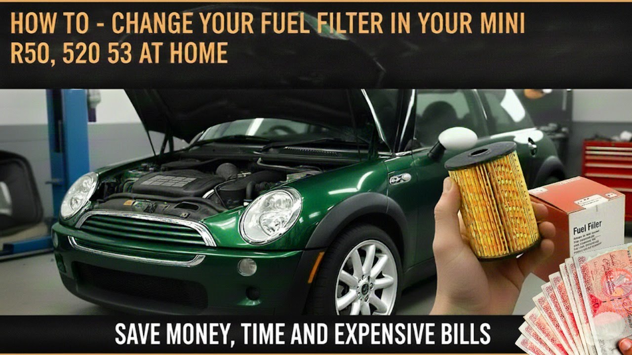 Как заменить топливный фильтр на Mini R50, 52 или 53 — сэкономьте деньги, время и средства, сдела...