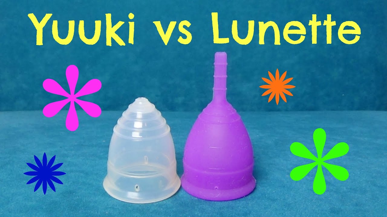 Yuuki vs Lunette menstrual cup