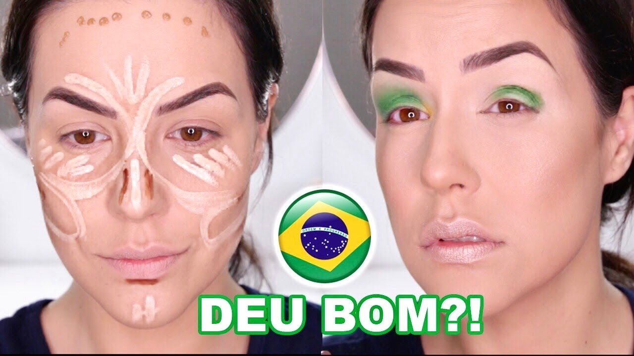 FIZ UMA MAQUIAGEM COMPLETA PARA COPA l FÁCIL OU DIFÍCIL?