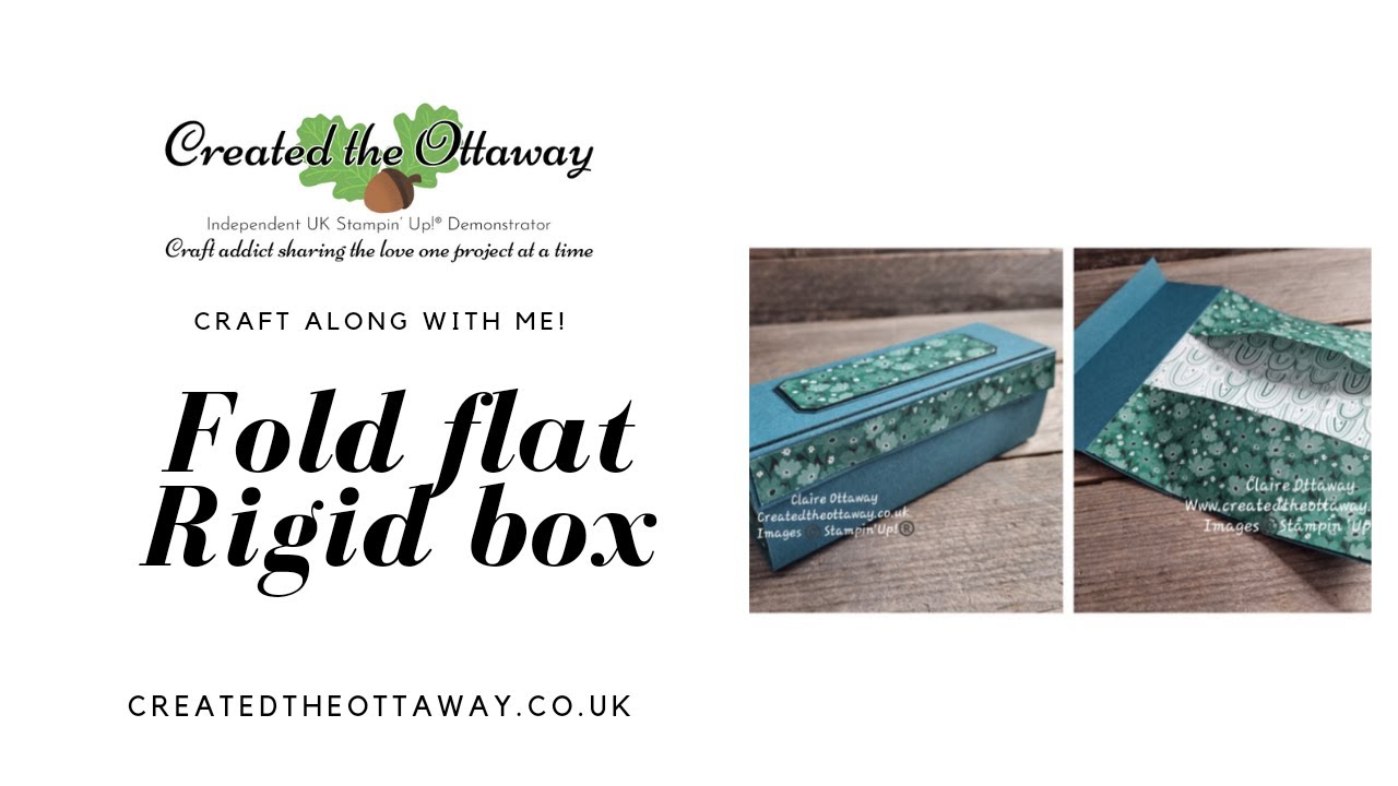 Fold flat rigid box tutorial@createdtheottaway