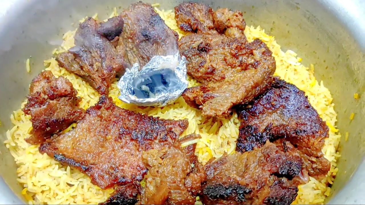 Arabian Beef Mandi | Beef Mandi | Arabian Mandi Rice Recipe | Smokey Beef Mandi by Zaika Plate's